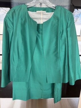 Brioni Emerald Green Luxury Fabric Jacket or Garment SILK